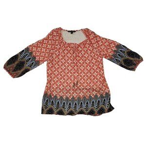 Zac &‎ Rachel Womens Boho Tunic Top Small